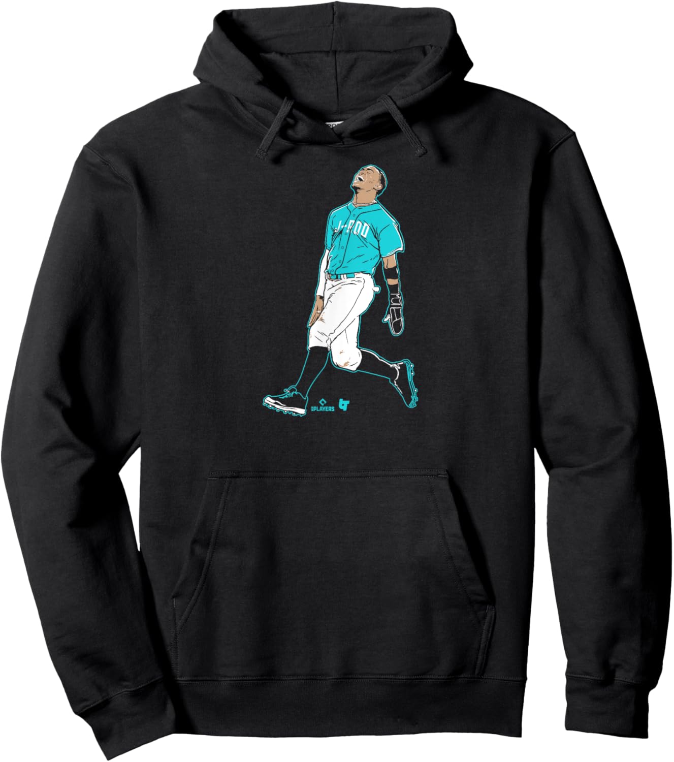 Julio Rodriguez: Superstar Pose - Seattle Baseball Hoodie - Hoodie | Black