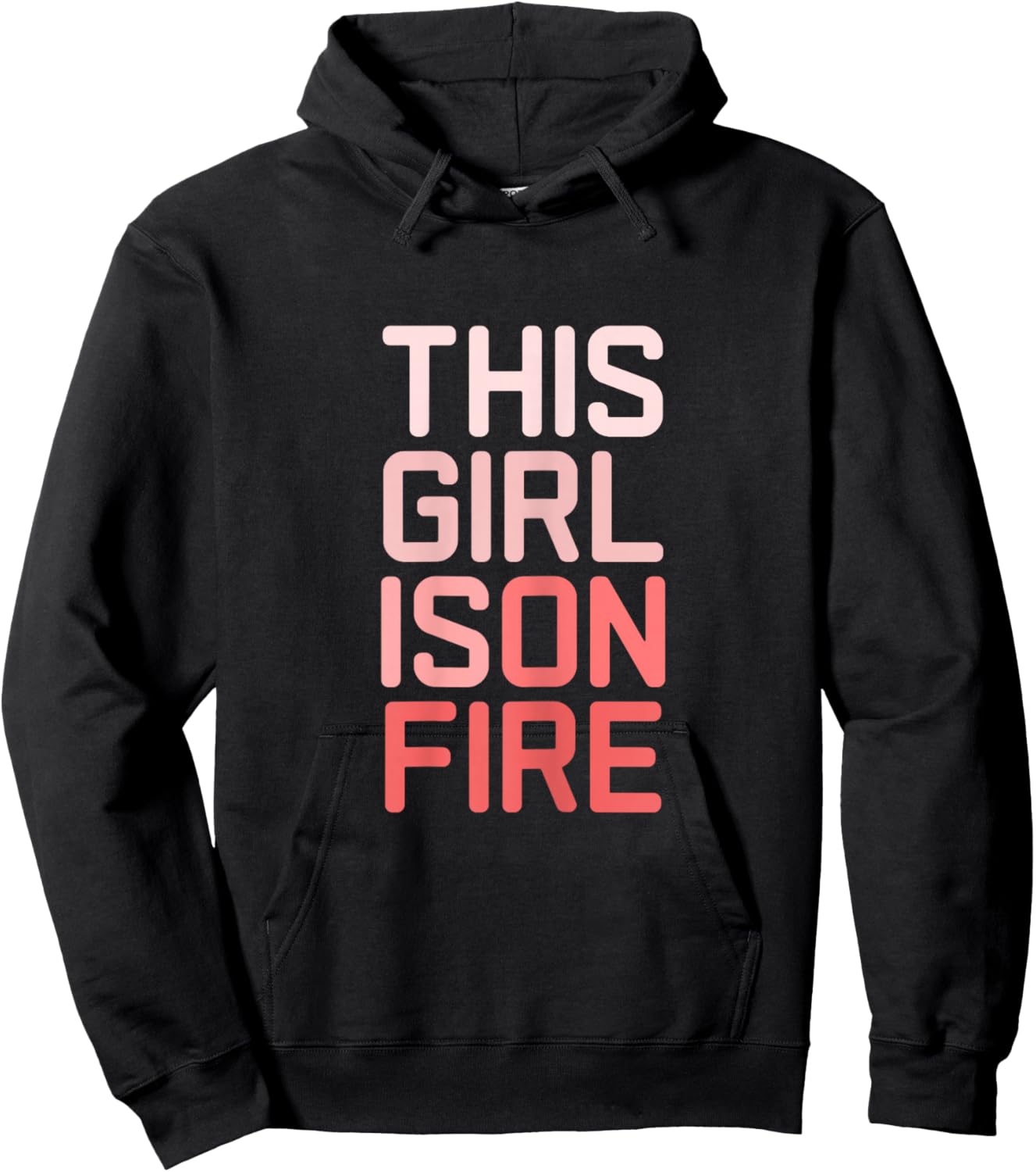 This Girl is On Fire Girls Teens Toddlers Ladies Hoodie - Hoodie | Black