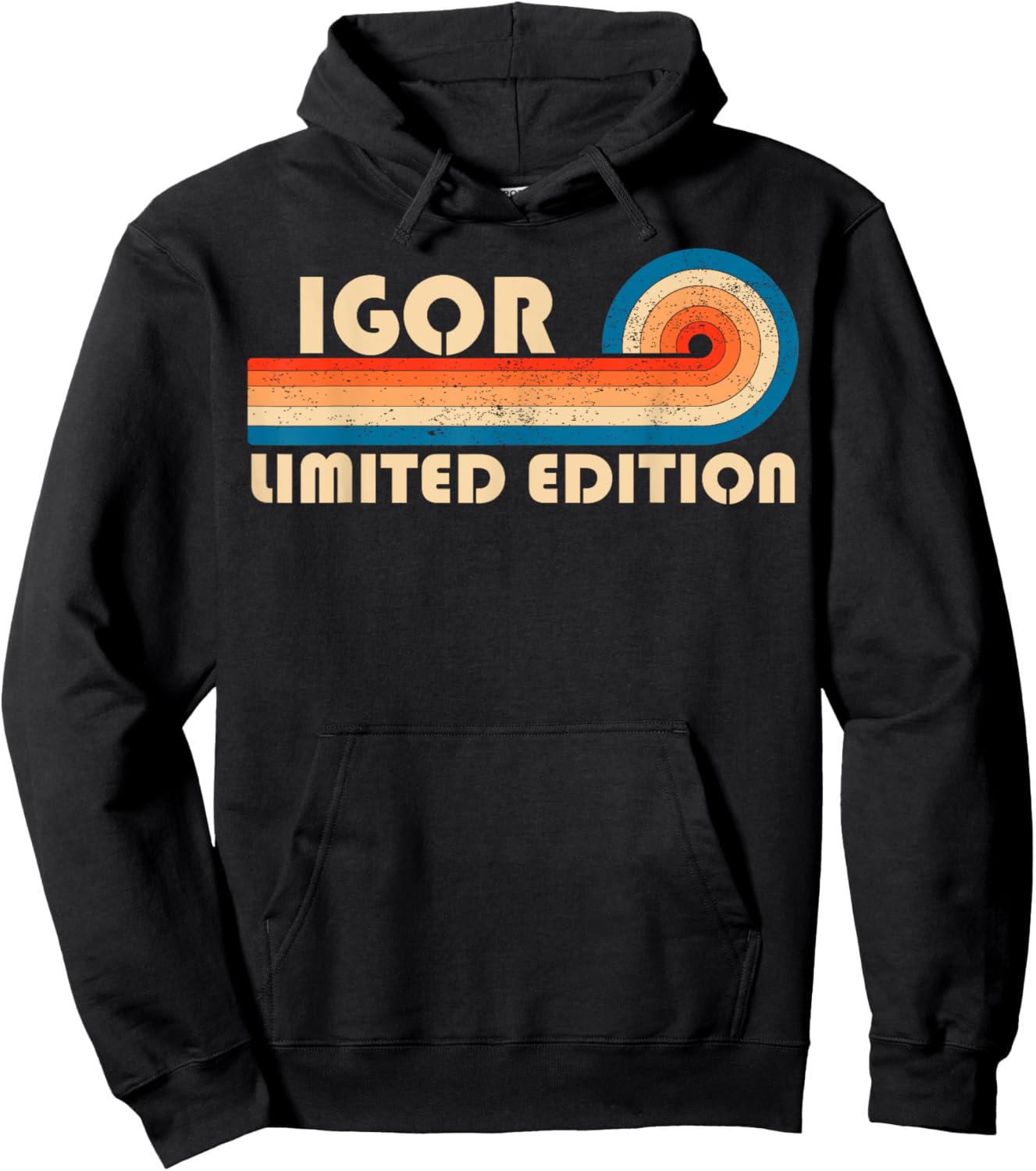 IGOR First Name Funny Retro Vintage Birthday Hoodie - Hoodie | Black