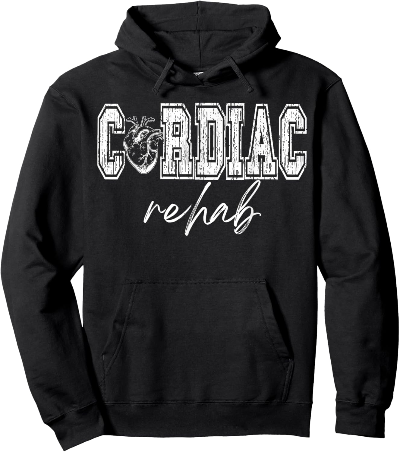 Cardiac Rehab Physical Therapist Cardiac Rehabilitation Hoodie - Hoodie | Black
