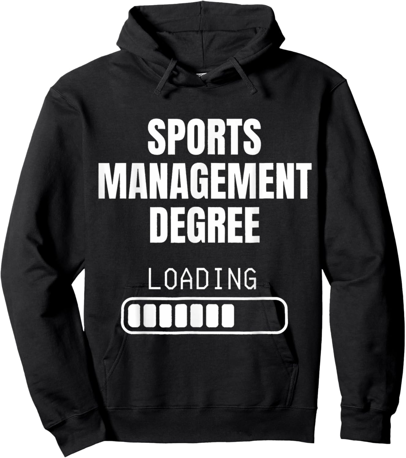 Sports Management Degree Loading Funny Student Graduation Hoodie - Hoodie | Black