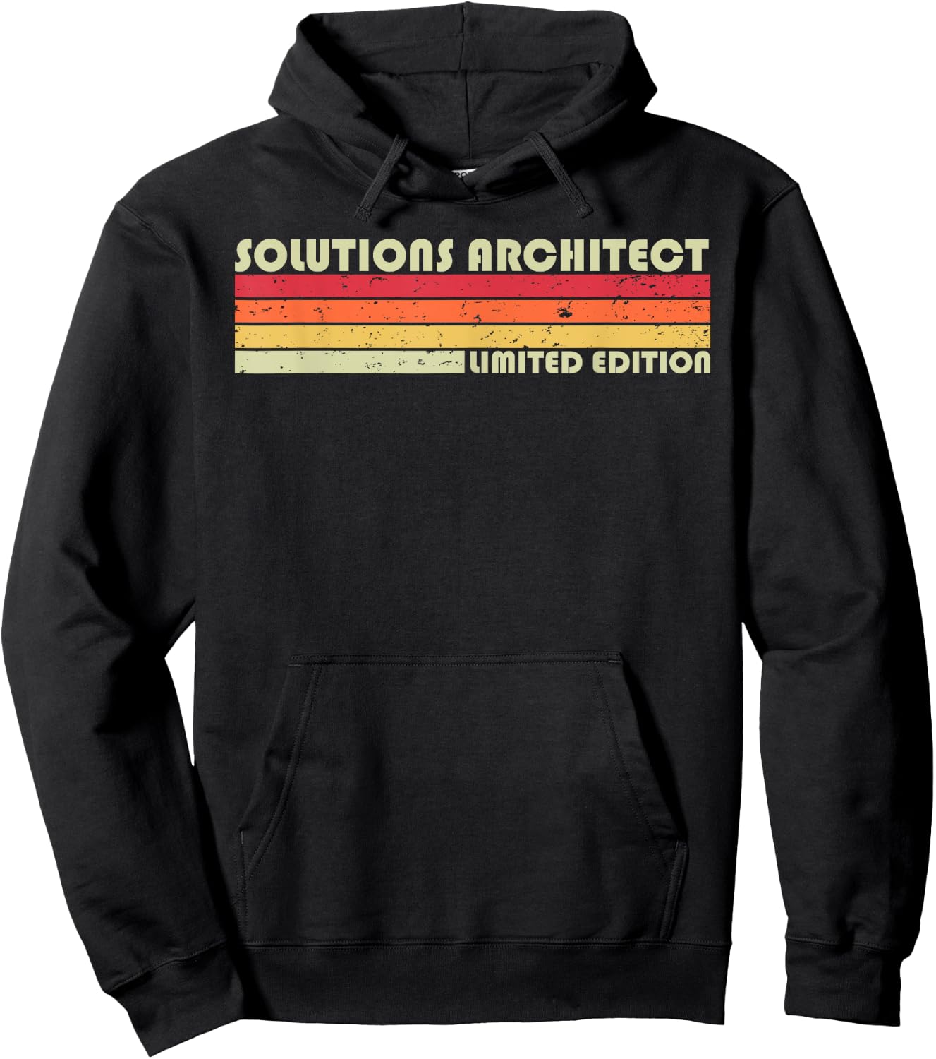 SOLUTIONS ARCHITECT Funny Job Title Birthday Worker Idea Hoodie - Hoodie | Black