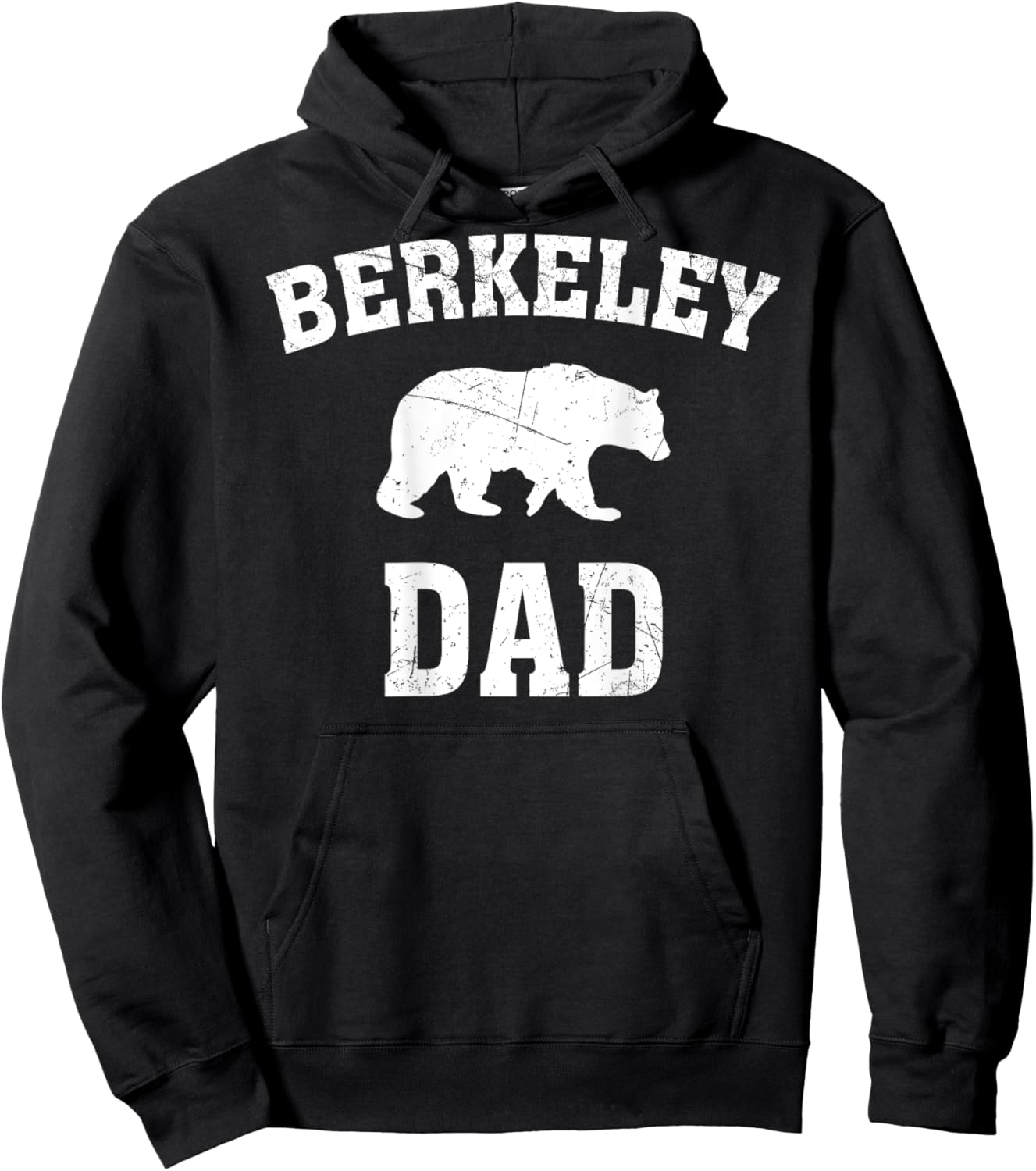 Berkeley Dad Bear Graphic Father's Day Hoodie - Hoodie | Black