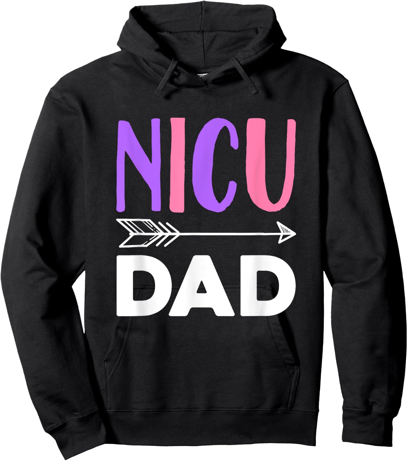 NICU Dad Hoodie - Hoodie | Black