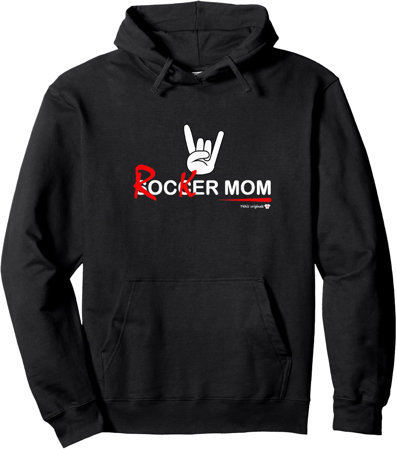 Soccer Mom Rocker Mom - Rock, Rebellious and Fun Hoodie - Hoodie | Black