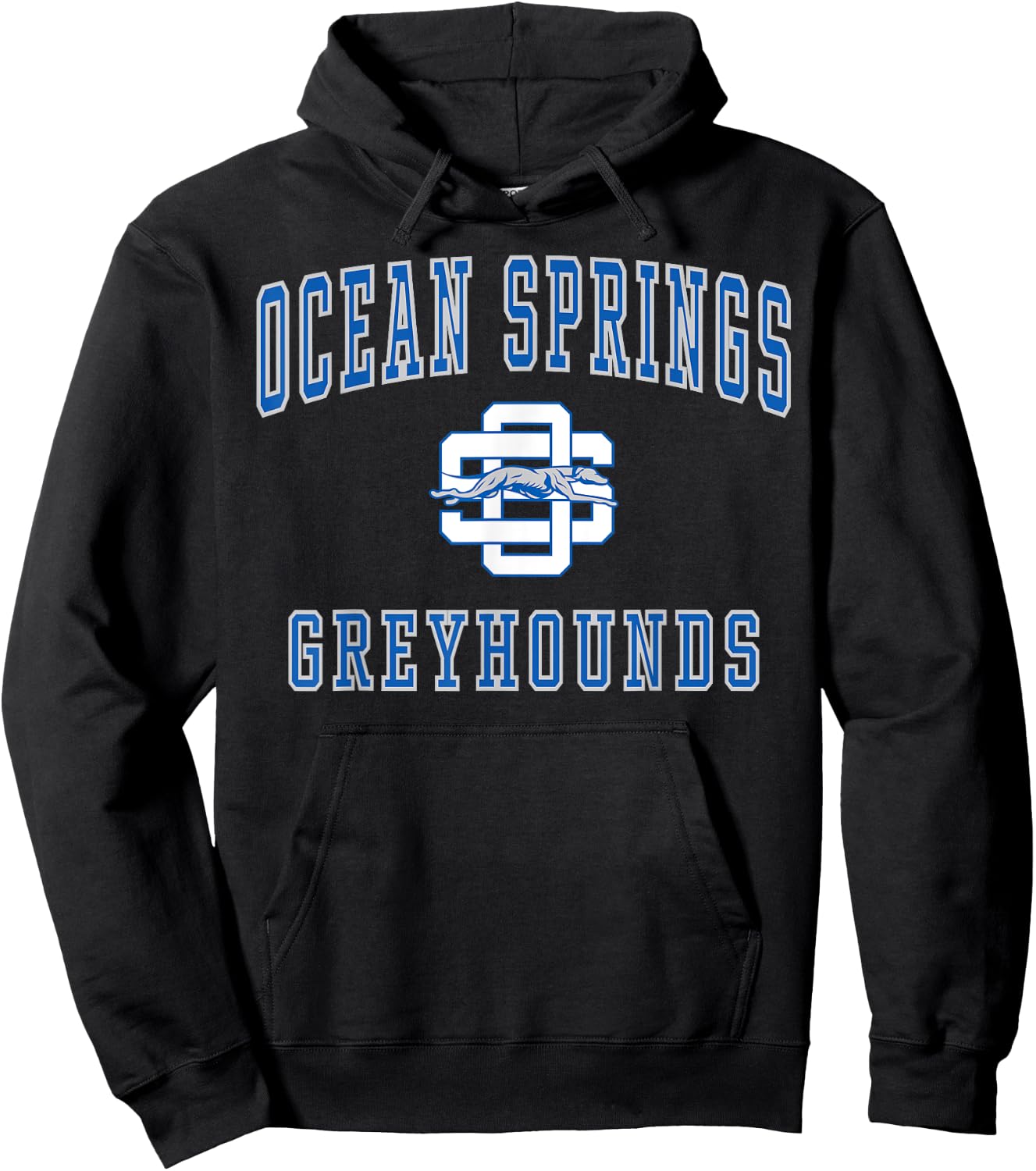 Ocean Springs High School Greyhounds C1 Hoodie - Hoodie | Black
