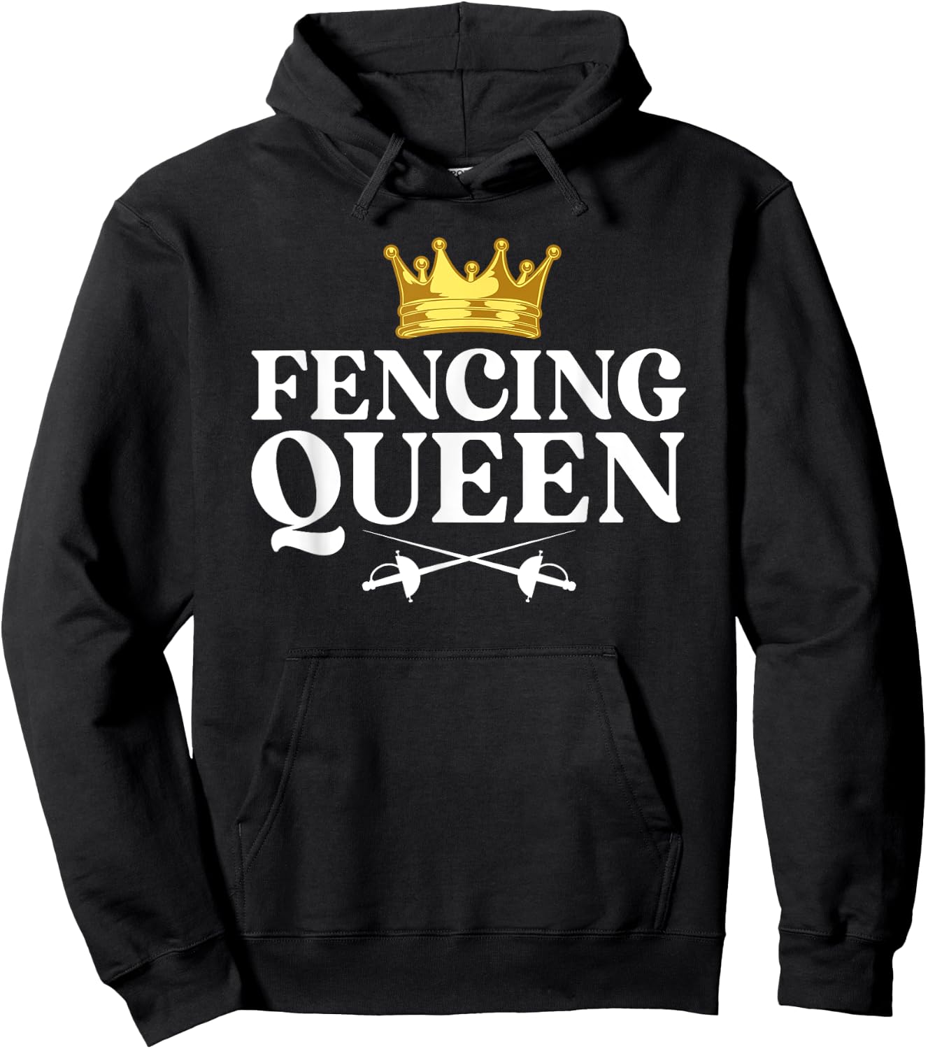 Cool Fencing Girls Fencer Sabre Gear Sword Sports Hoodie - Hoodie | Black