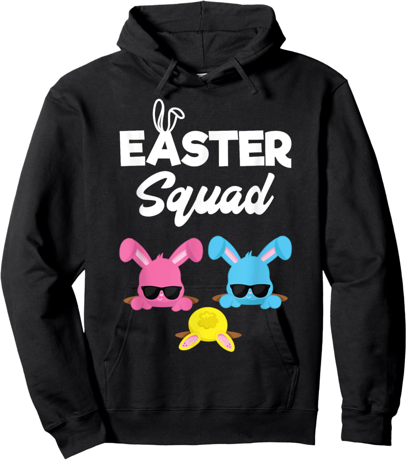 Easter Squad Shirt Family Matching Easter Outfit Egg Hunting Hoodie - Hoodie | Black