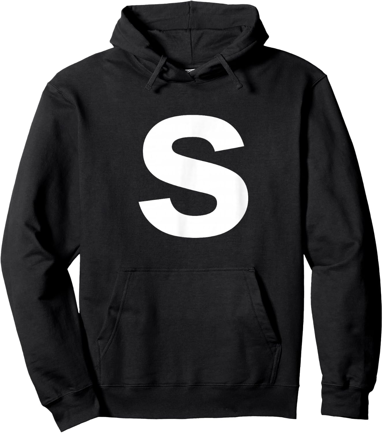 Letter S Shirt Lower Case Alphabet Hoodie - Hoodie | Black