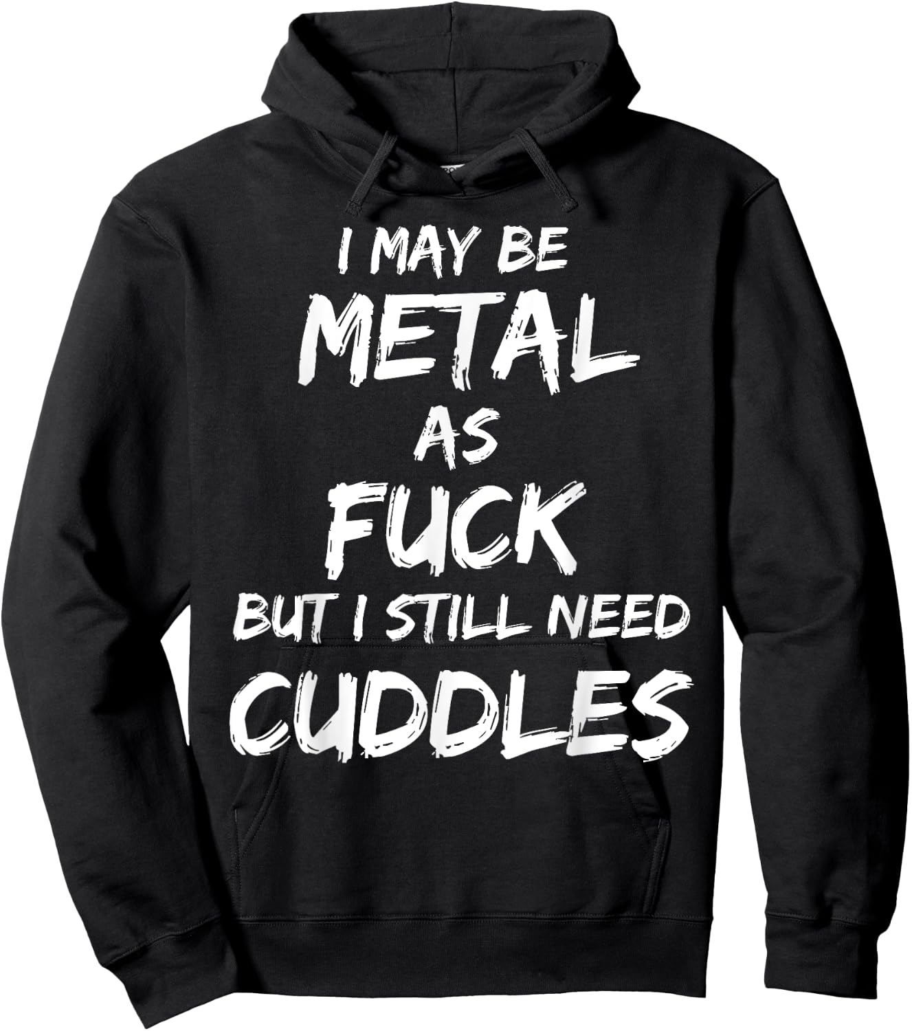 Heavy Metal Music Fan Funny Metalhead Cuddles Shirt Gift Hoodie - Hoodie | Black