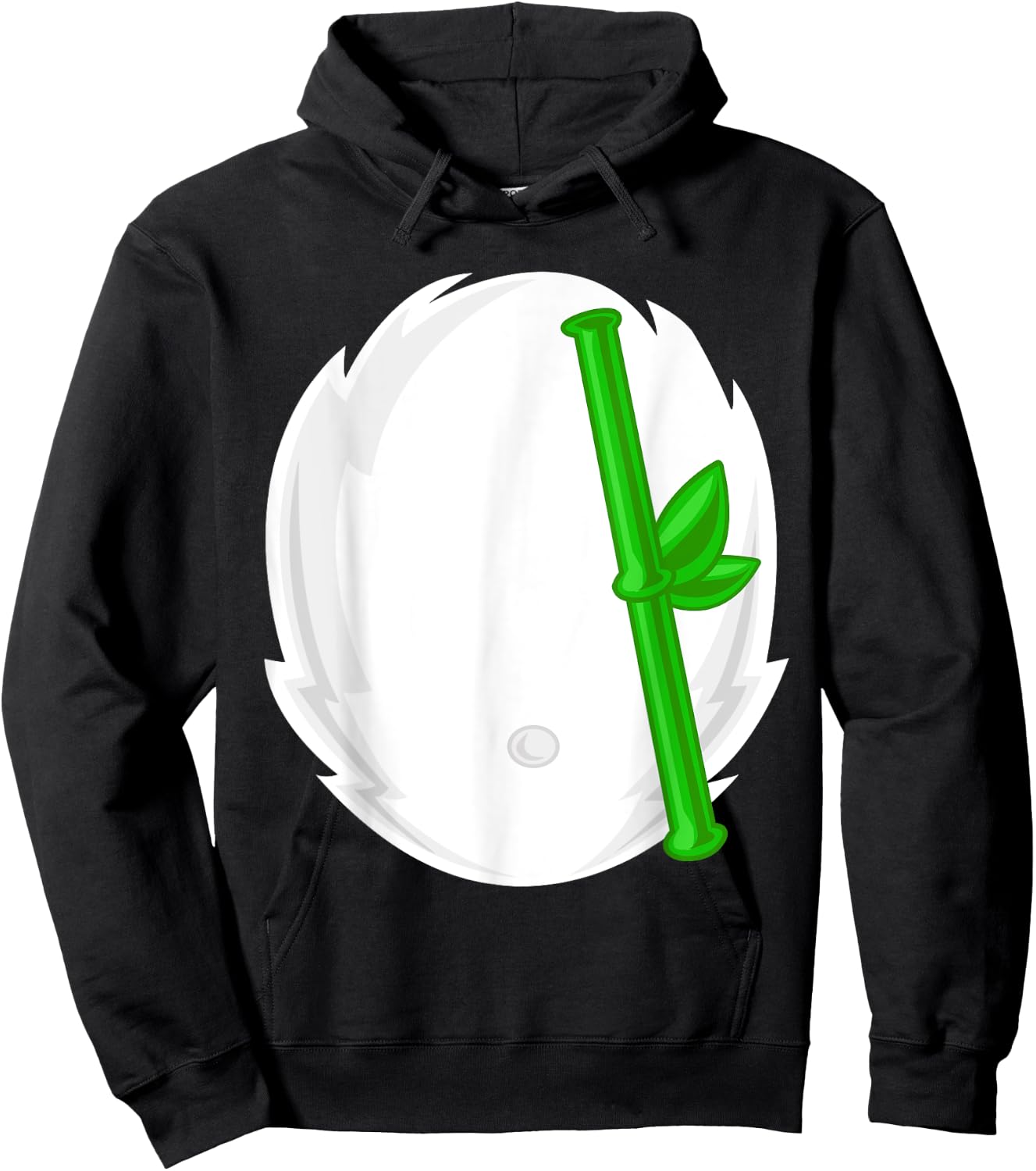 Panda Halloween Costume Cute Belly Hairy Men Women Kids Hoodie - Hoodie | Black