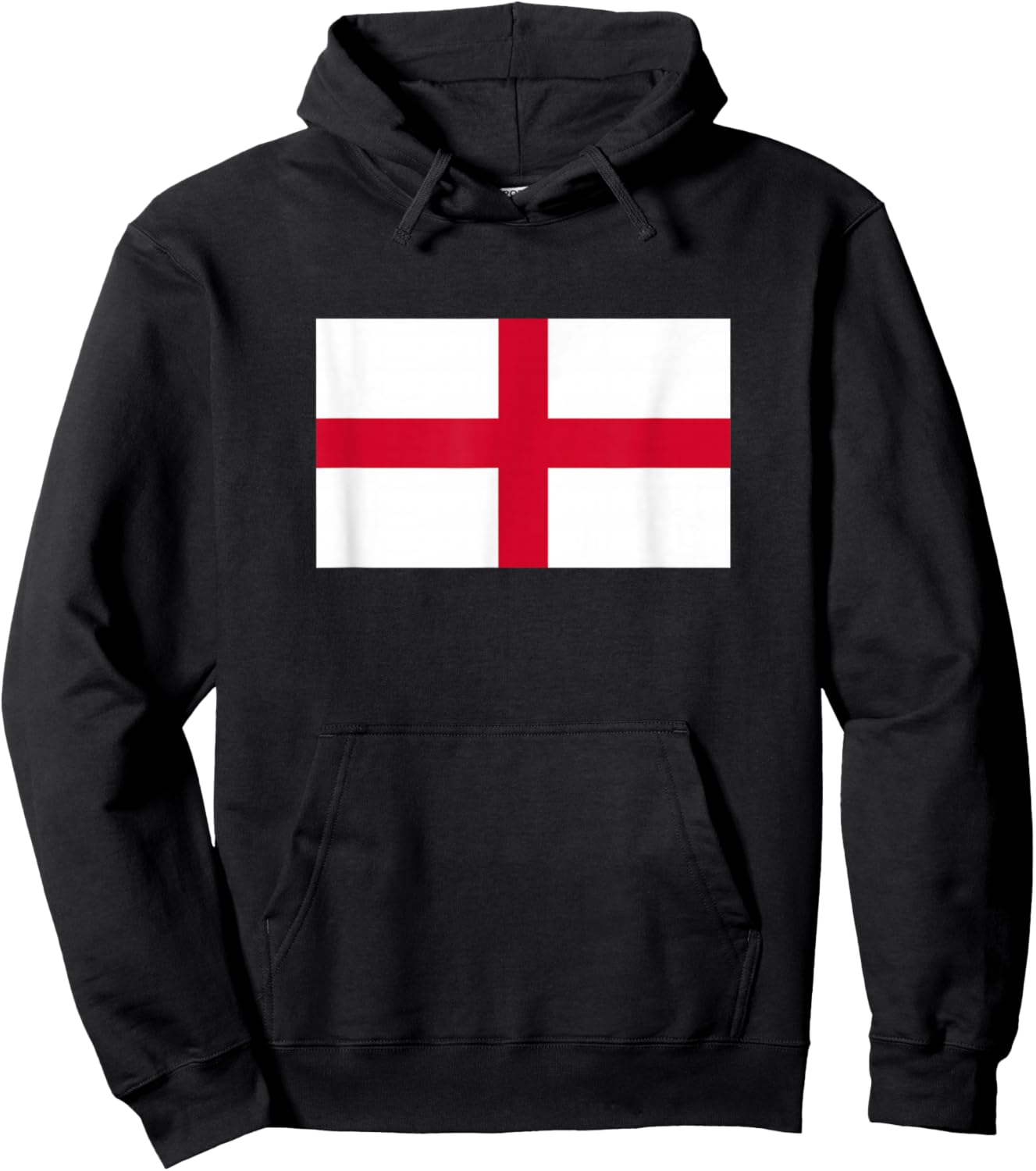 St George's Cross English Flag Hoodie - Hoodie | Black