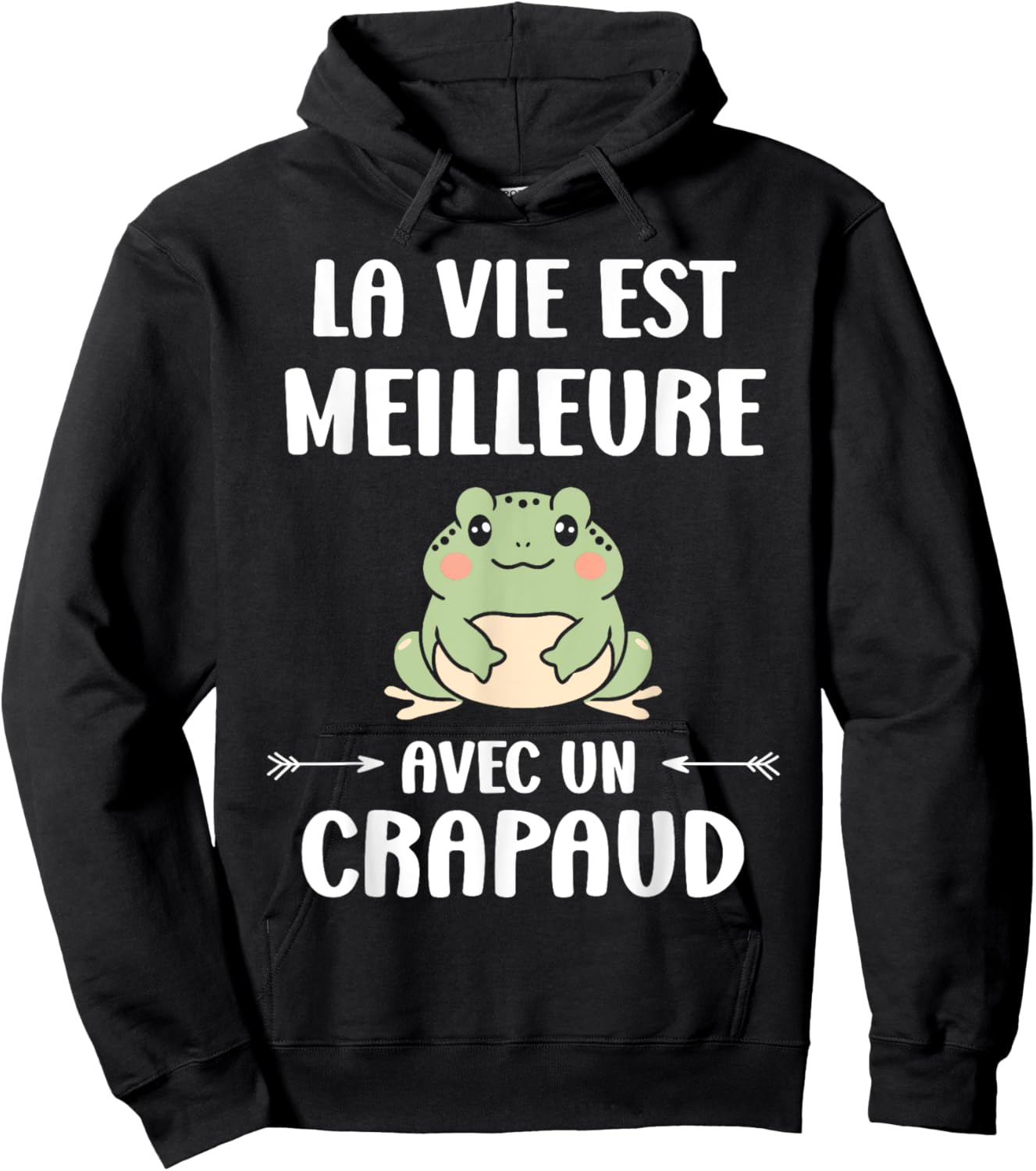Humor Toads Animals Life Is Better With A Toad , Black, S Hoodie - Hoodie | Black