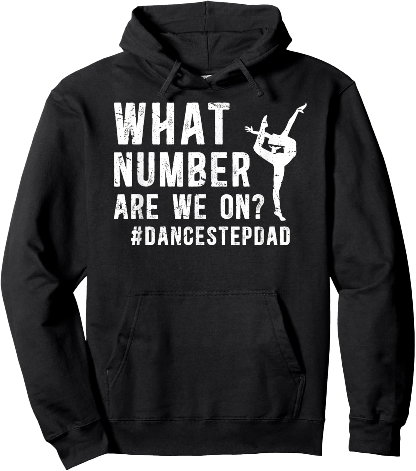 Dance Step-Dad Funny Dancing Stepdad Of A Dancer Stepfather Hoodie - Hoodie | Black
