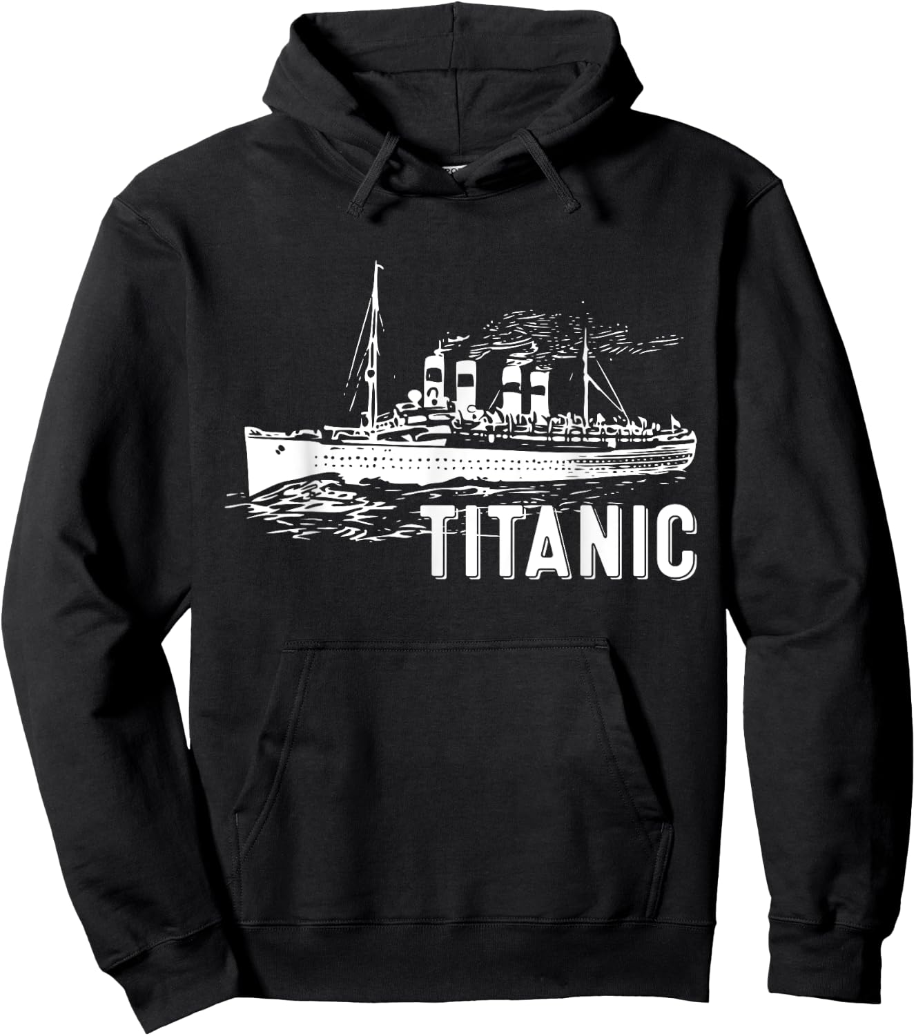 RMS Titanic Ship Perfect Gift Youth Vintage Titanic Hoodie - Hoodie | Black