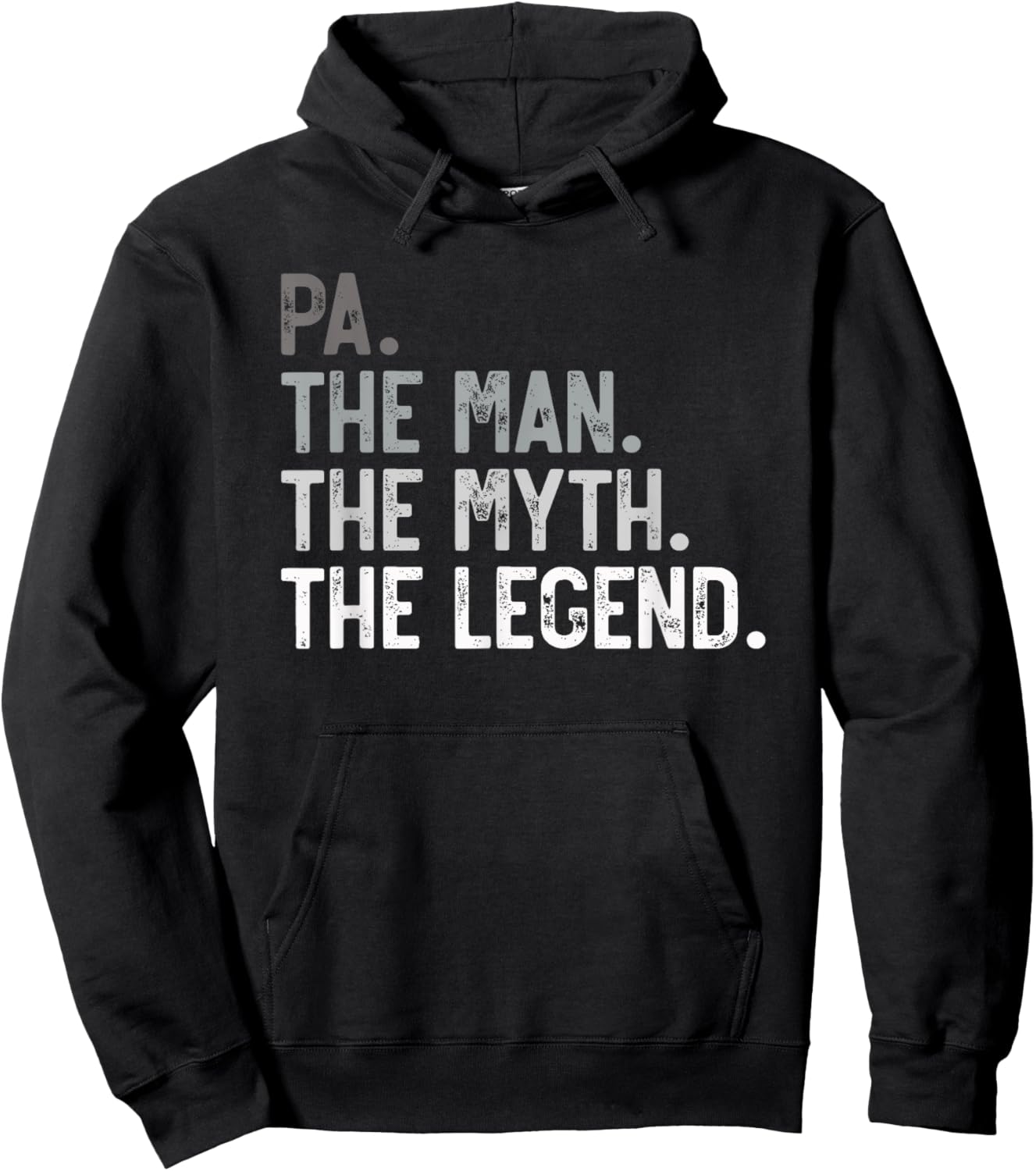 Pa the Man the Myth the Legend Father's Day for Grandpa Hoodie - Hoodie | Black
