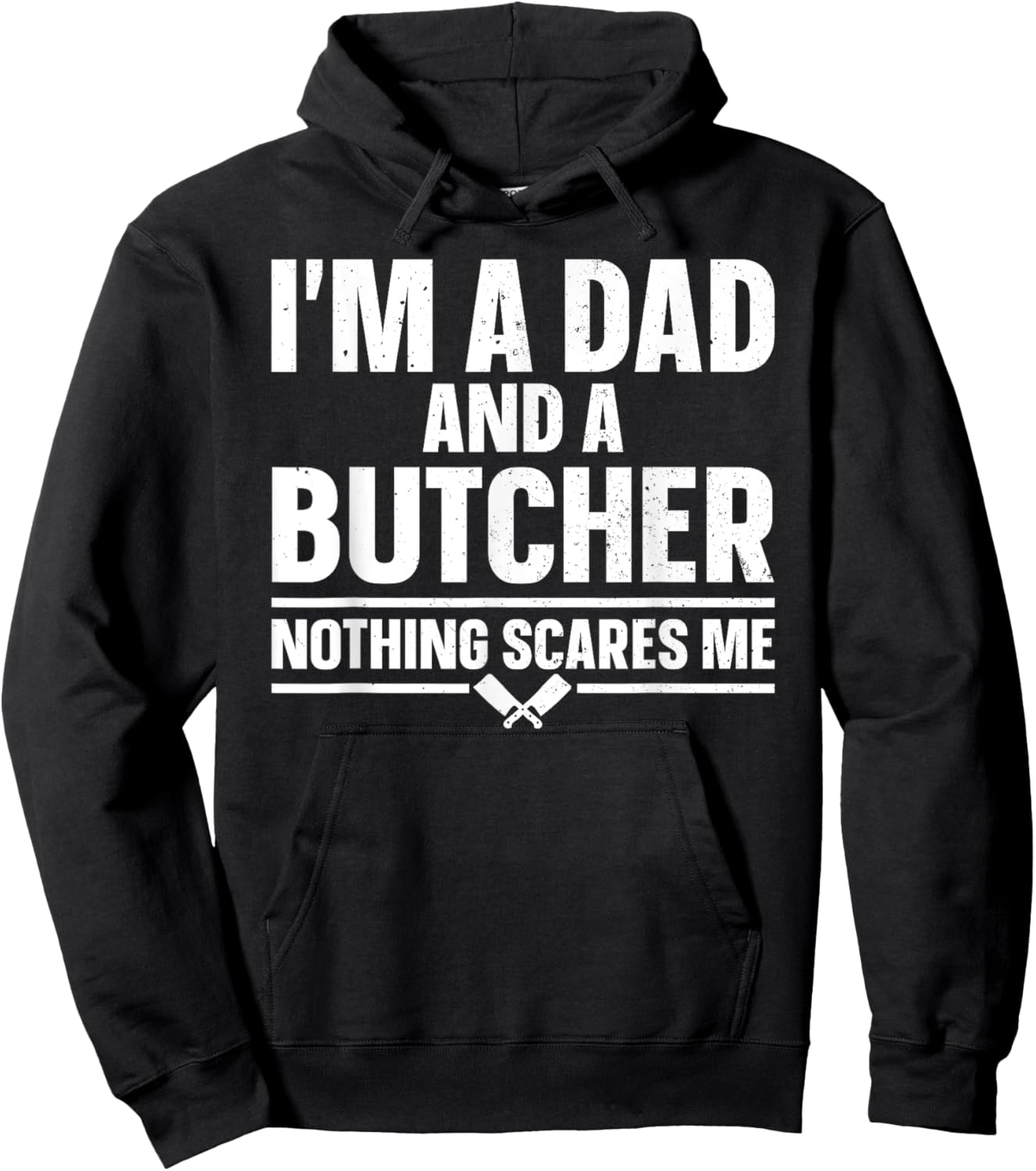 Funny Butcher Design Dad Father Meat Cutter Butcher Hoodie - Hoodie | Black