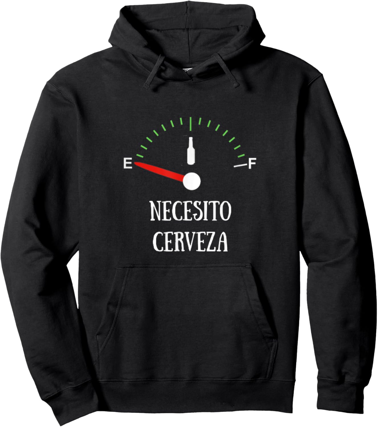 I Need Beer Necesito Cerveza Funny Beer Drinker Hoodie - Hoodie | Black