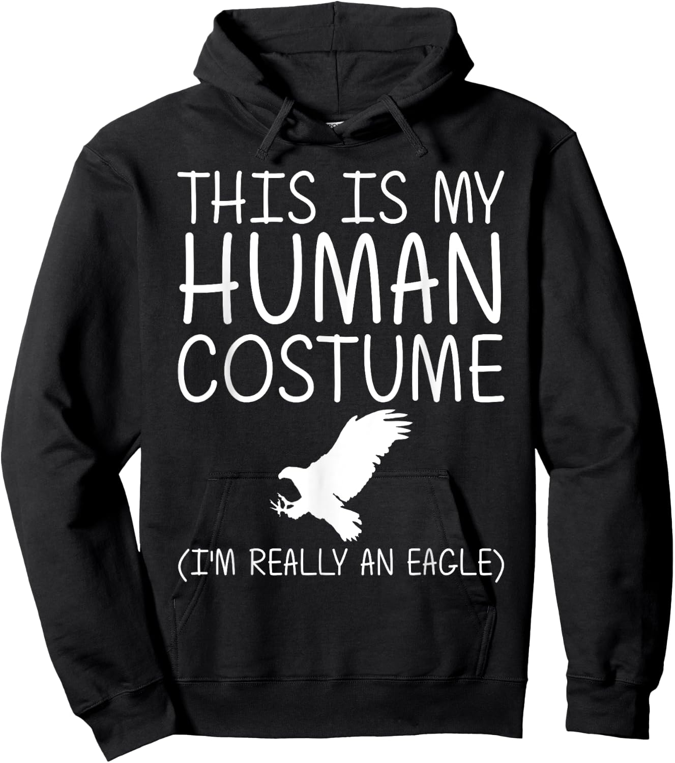 Eagle Easy Halloween Human Costume Hawk Animal DIY Gift Hoodie - Hoodie | Black