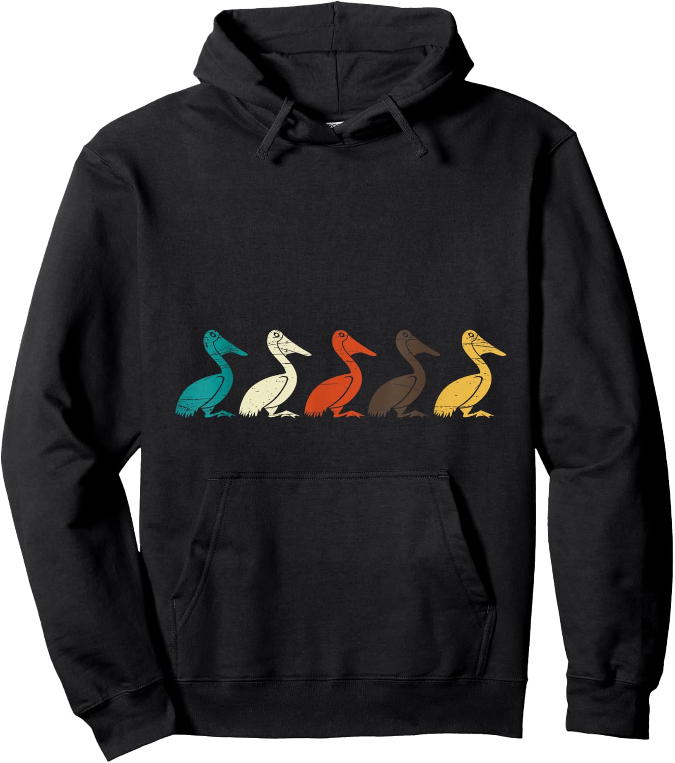 Pelican Water Bird Ornithology Tropical Pelican Gift Pelican Hoodie - Hoodie | Black