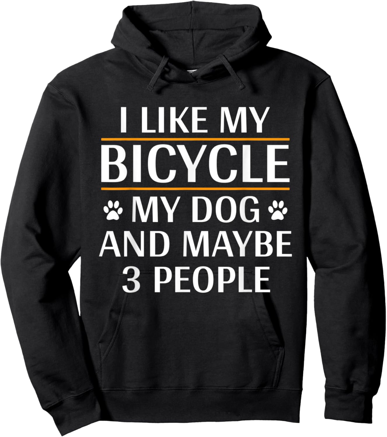 I Like My Bicycle My Dog And Maybe 3 People Funny Cycling Women Kids Hoodie - Hoodie | Black