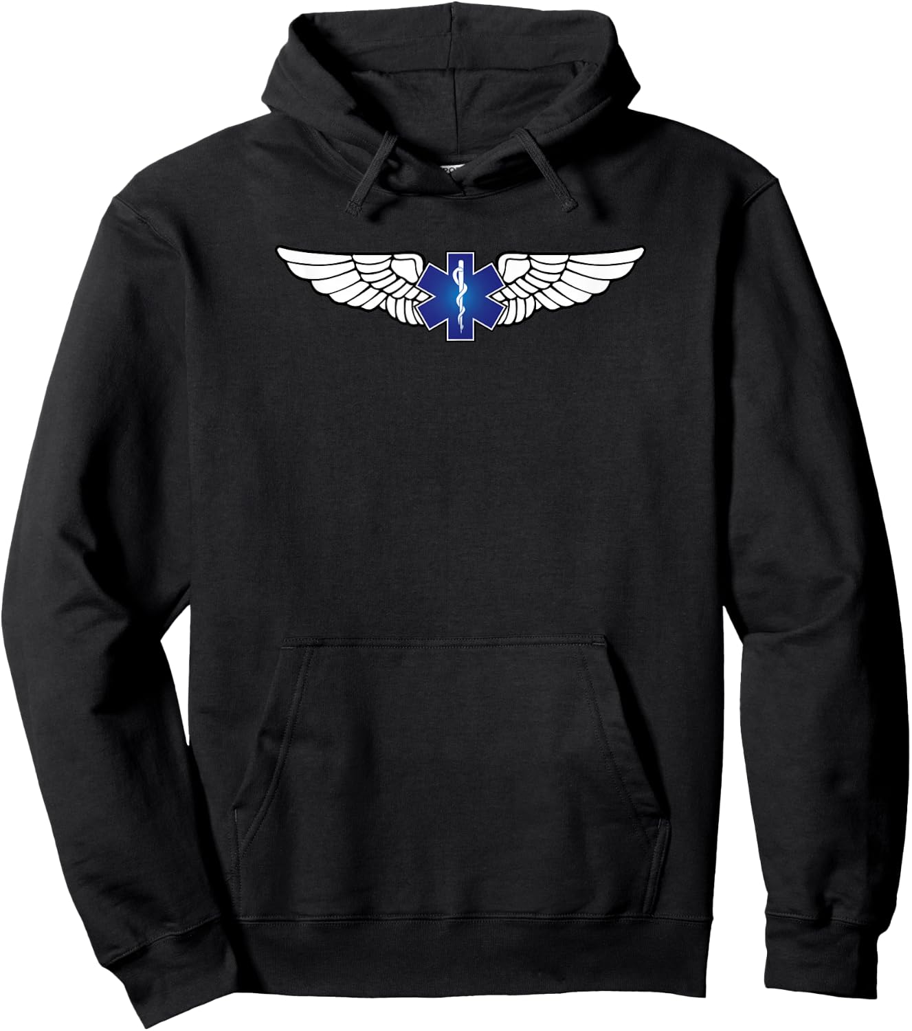 EMS Pilot Wings - Medevac and Air Ambulance - EMT Rescue Hoodie - Hoodie | Black