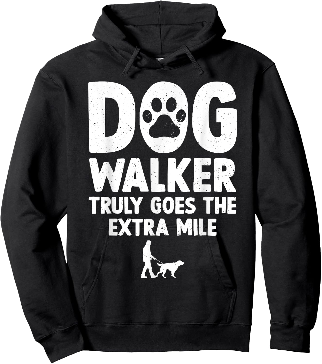 Cool Dog Walker Design Women Pet Walker Dog Walking Hoodie - Hoodie | Black