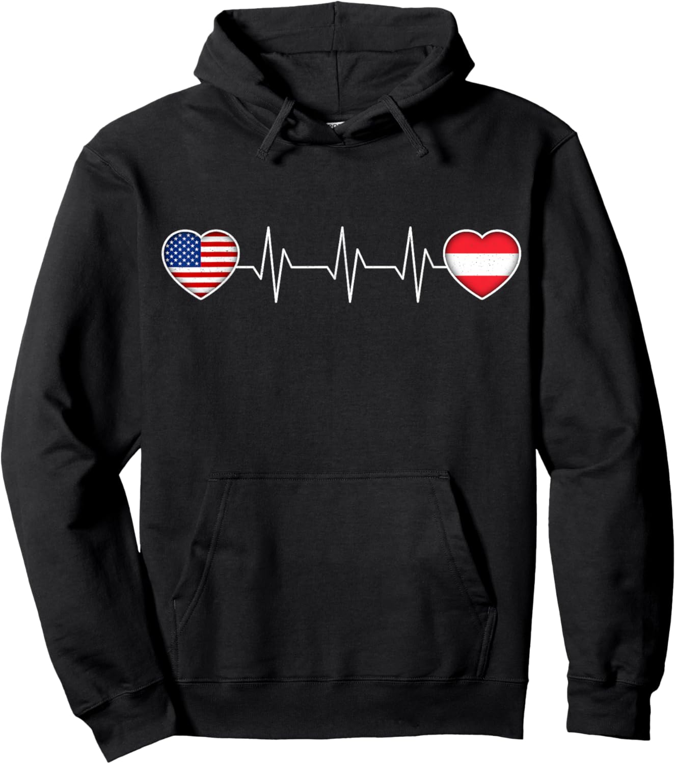 Austria & USA Hoodie - Hoodie | Black