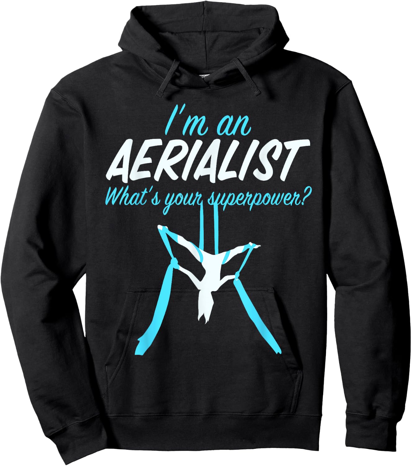 Aerial Silks Dancer Aerialist Air Yoga Acrobatics Women Gift Hoodie - Hoodie | Black
