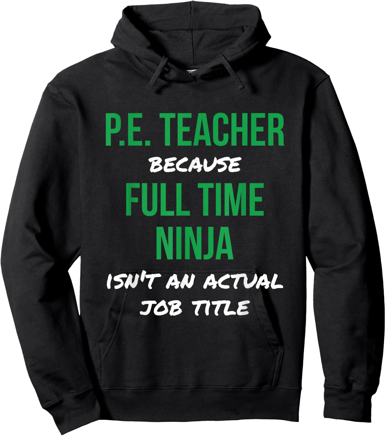 P.E. Teacher Ninja Physical Education Teacher PE Hoodie - Hoodie | Black