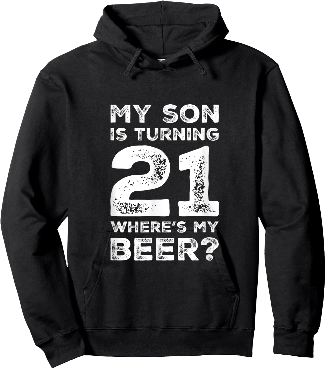 21st Birthday Shirt Dad of 21 Year Old Son Daughter Birthday Hoodie - Hoodie | Black