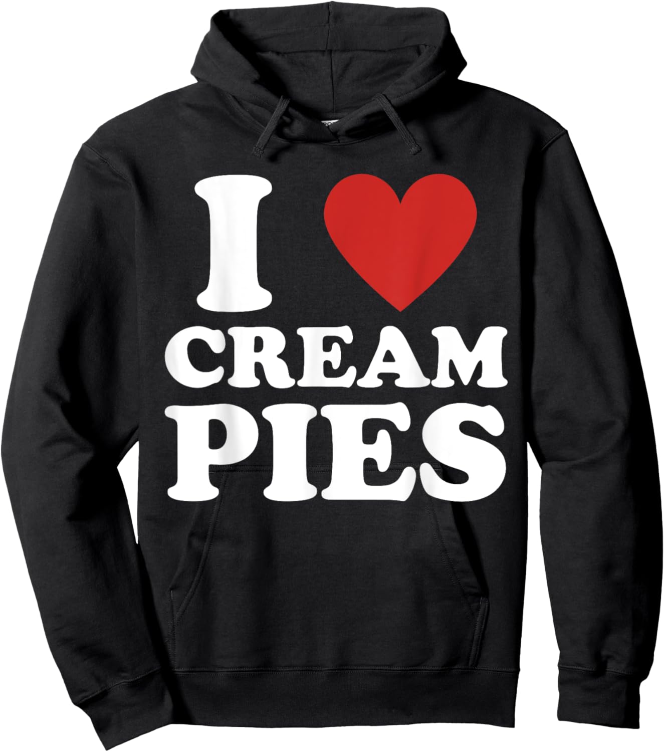 Cream Pie, I Love Cream Pies Hoodie - Hoodie | Black