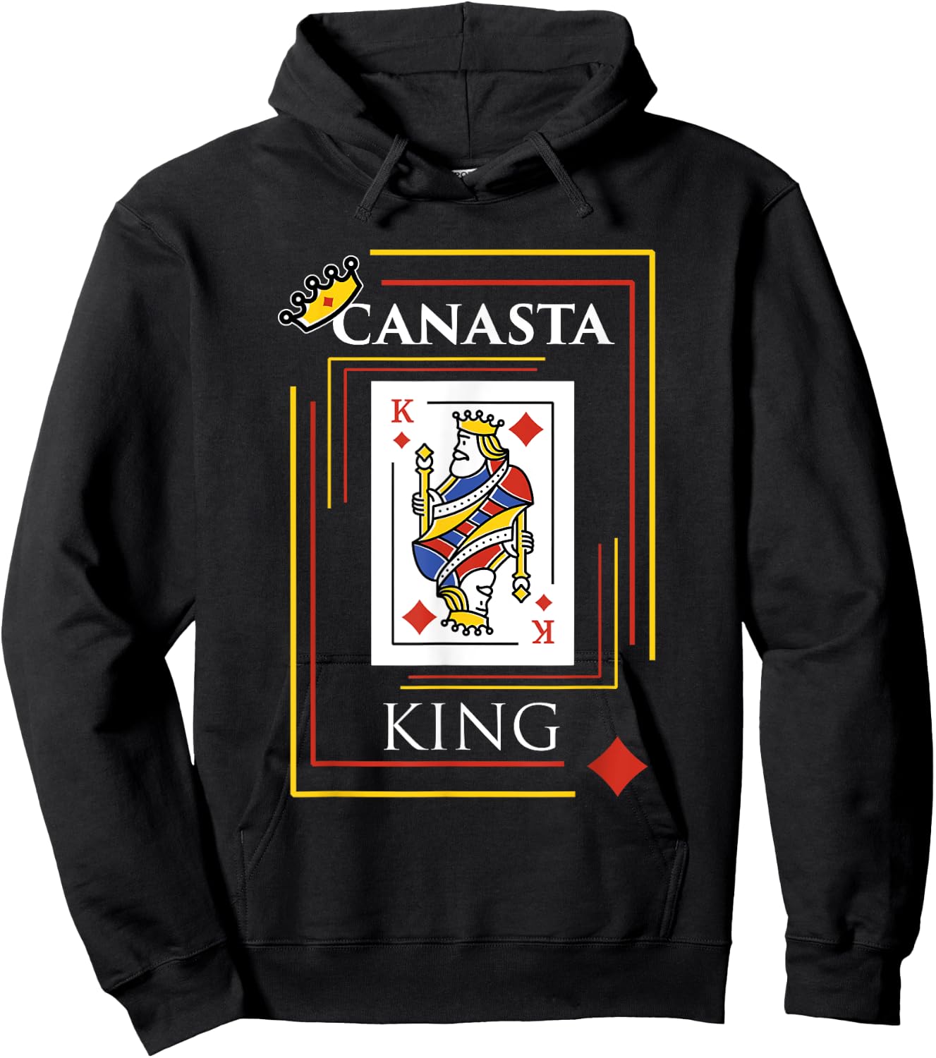 Canasta King Shirt Card Game Teams Players Canasta Hoodie - Hoodie | Black