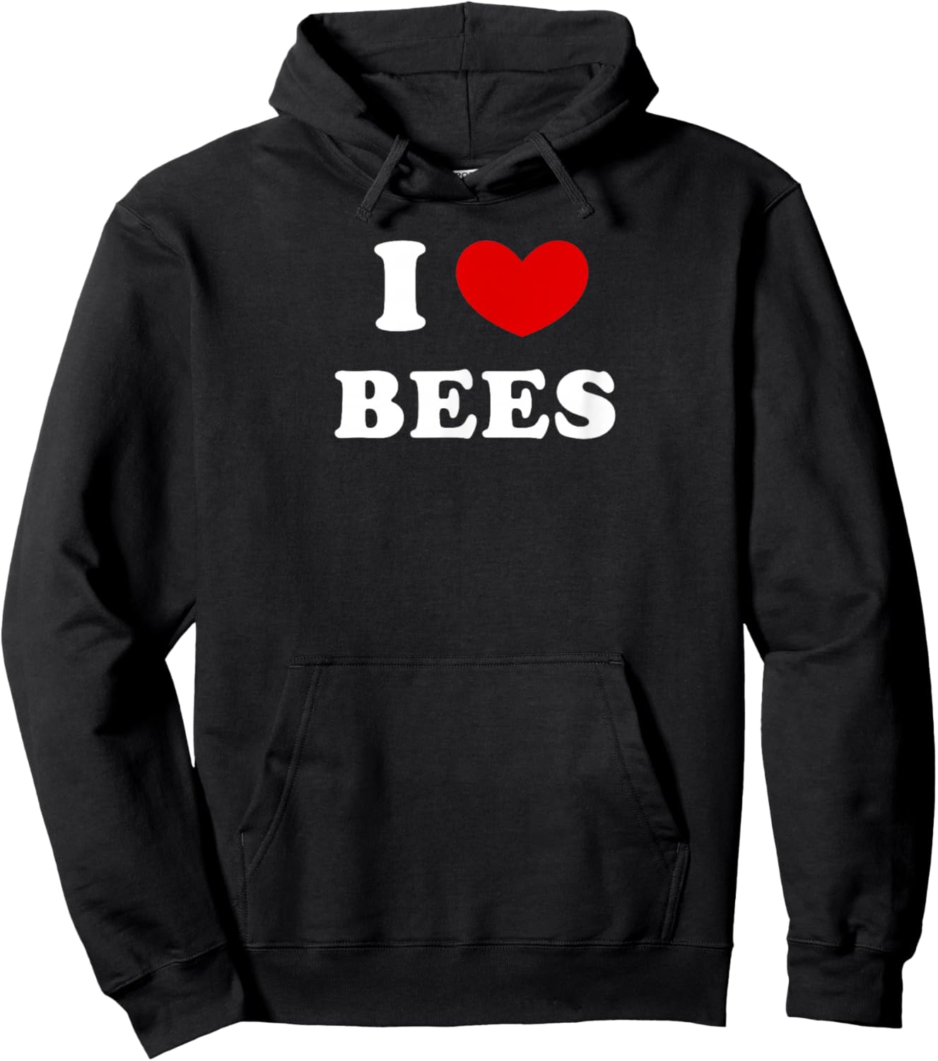 I Love Bees, I Heart Bees Hoodie - Hoodie | Black