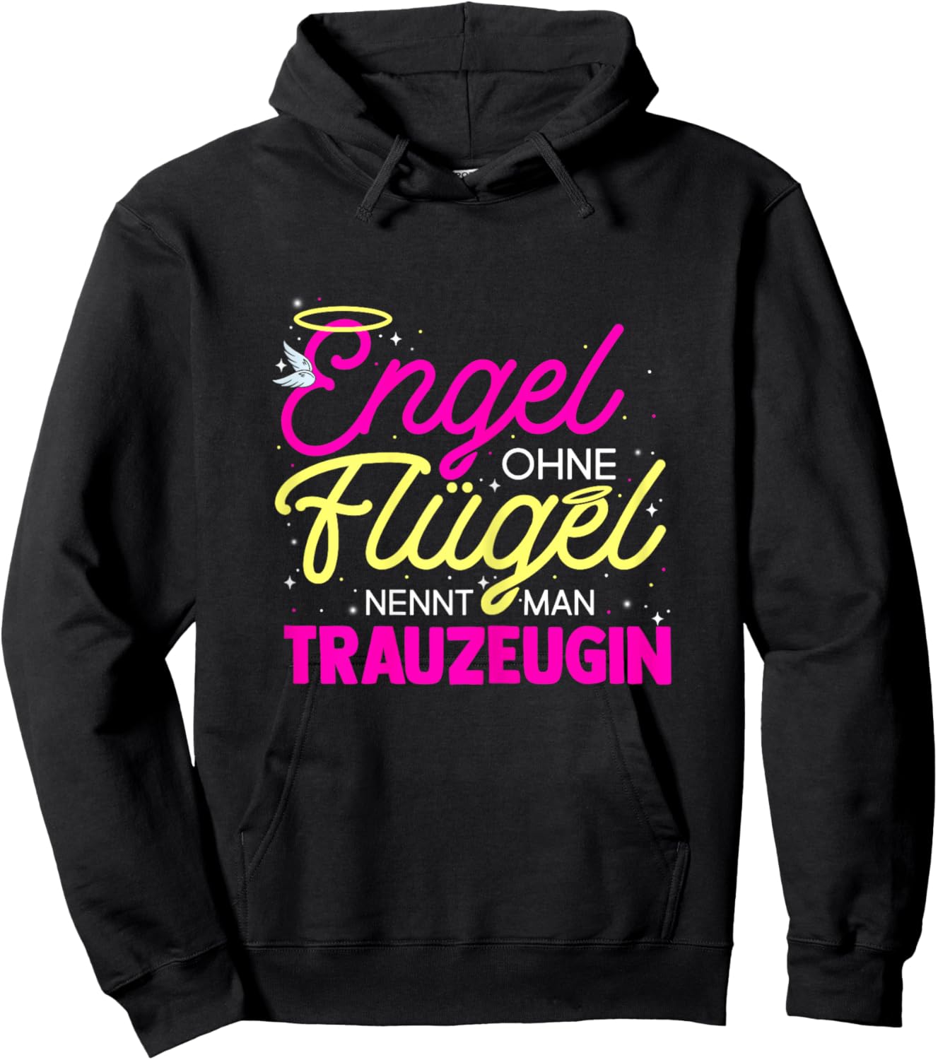 Junggesellinnenabschied Brautjungfer Hochzeit Trauzeugin Hoodie - Hoodie | Black