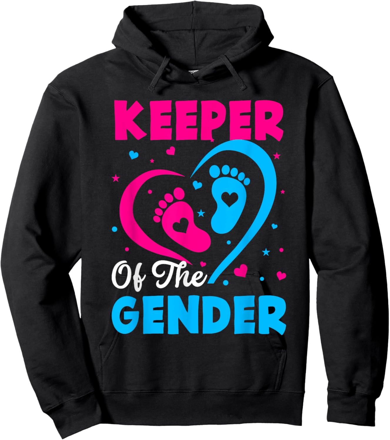 Keeper of the Gender Baby Reveal Hoodie - Hoodie | Black