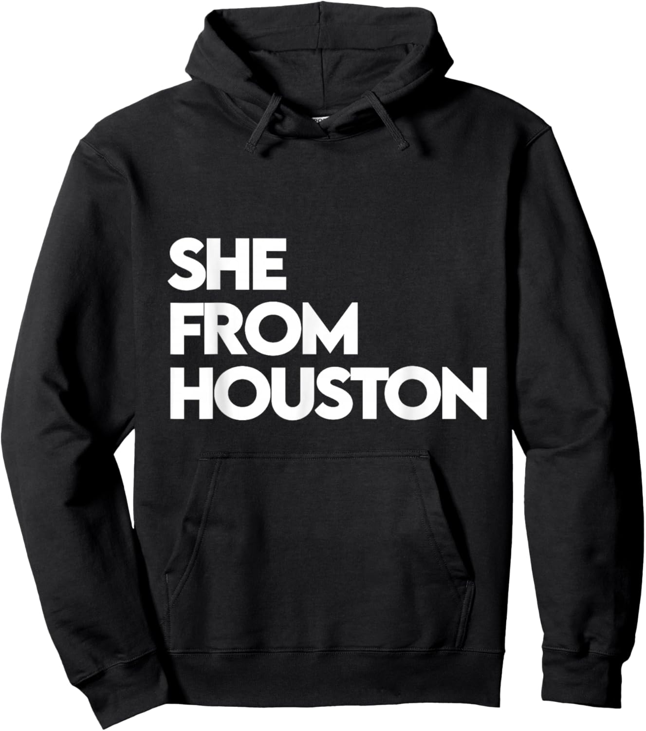 She from Houston shirt, She's from TX Texas, H-Town, 713 832 Hoodie - Hoodie | Black