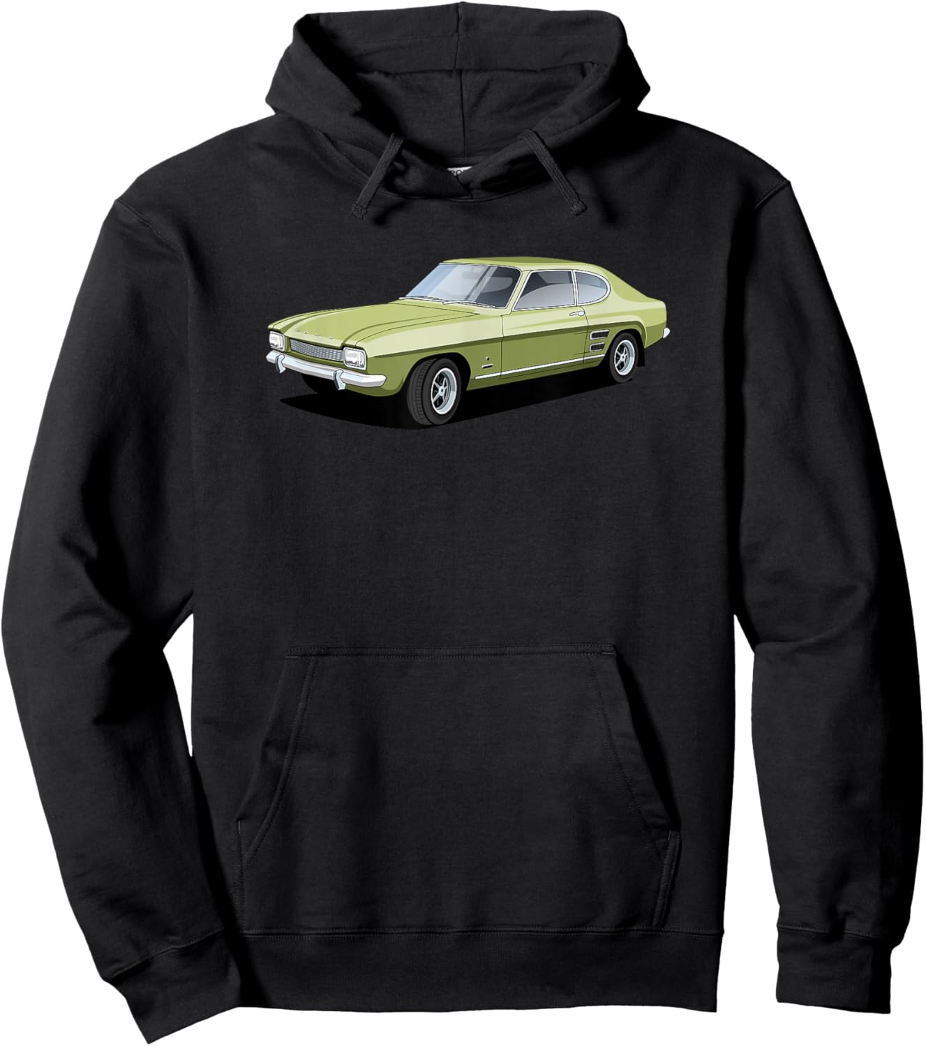 British Classic Car Capri sports car Hoodie - Hoodie | Black