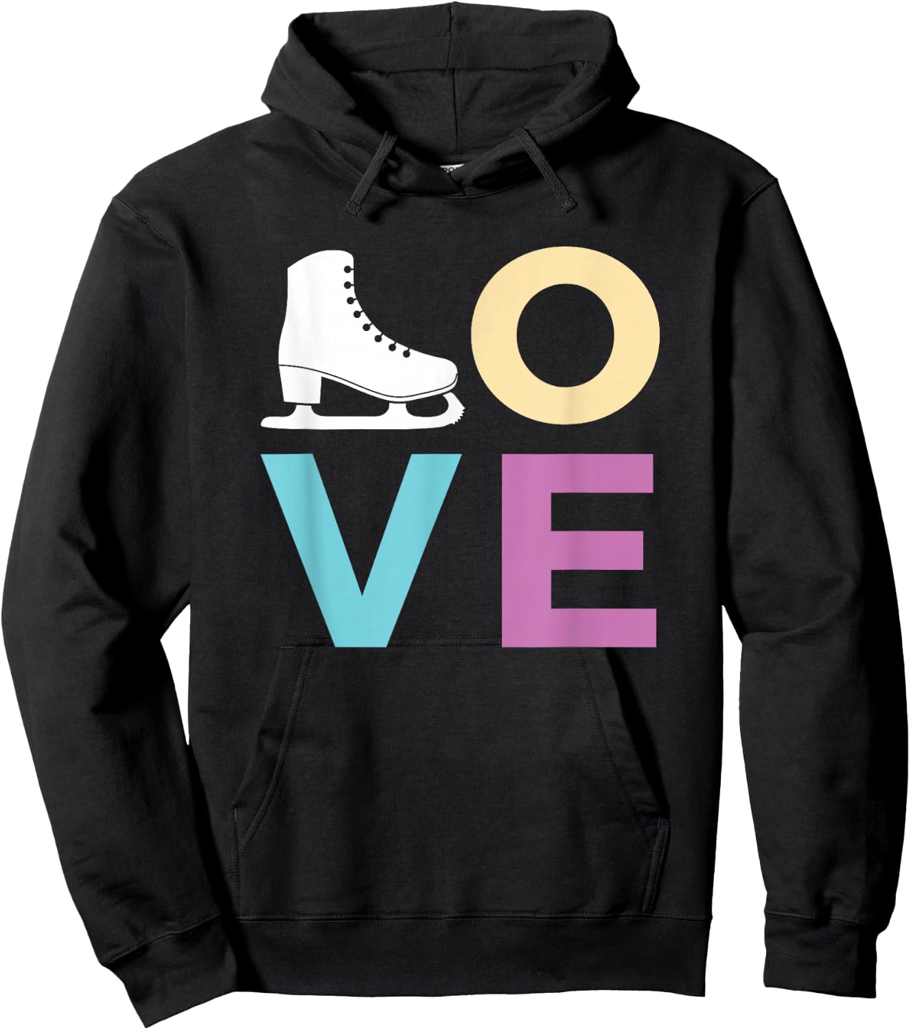 Figure Skating, for Girls Women; Love to Ice Skate Hoodie - Hoodie | Black