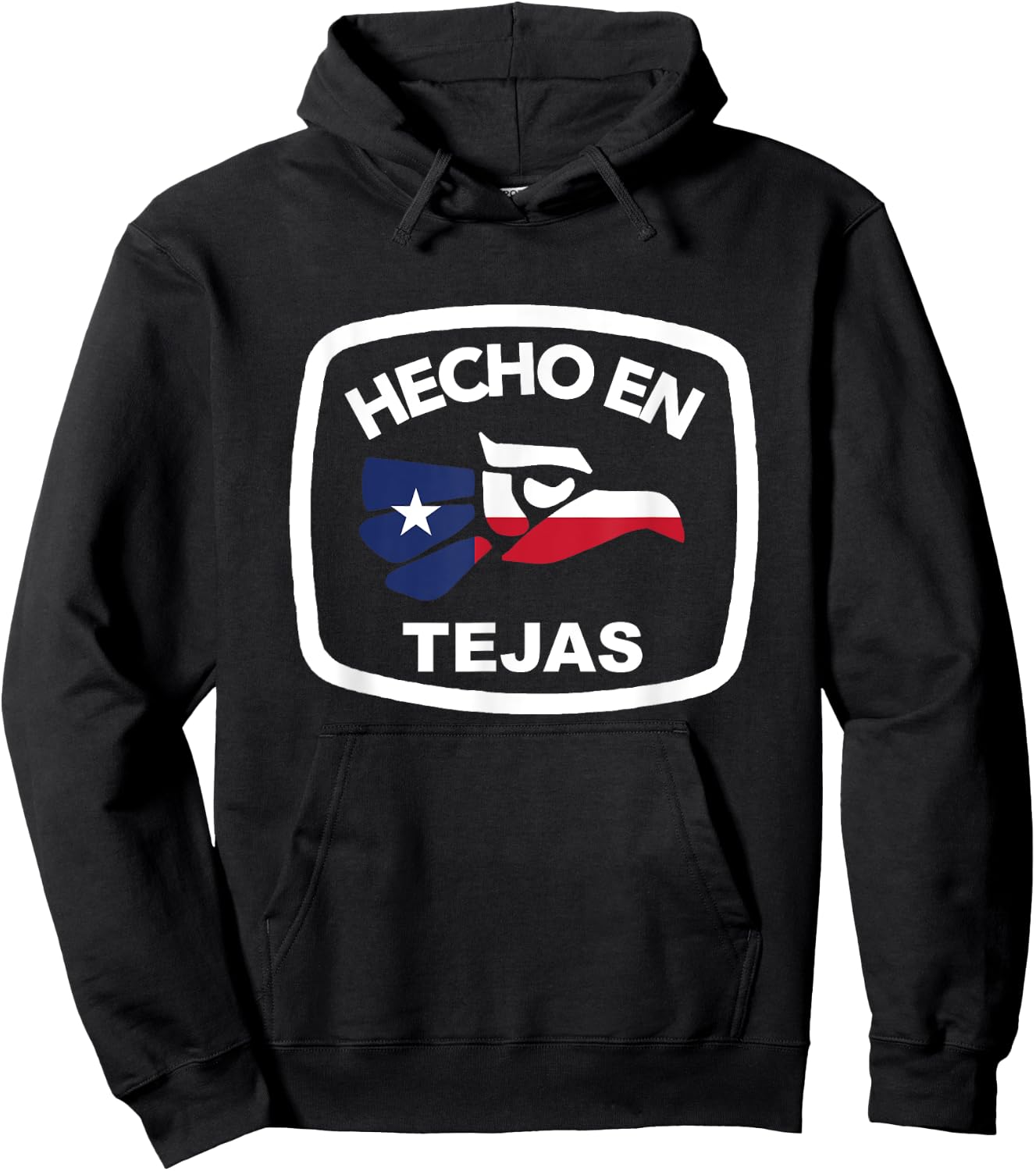 Texas Mexican Roots Mexico Ancestry Heritage Hecho en Tejas Hoodie - Hoodie | Black