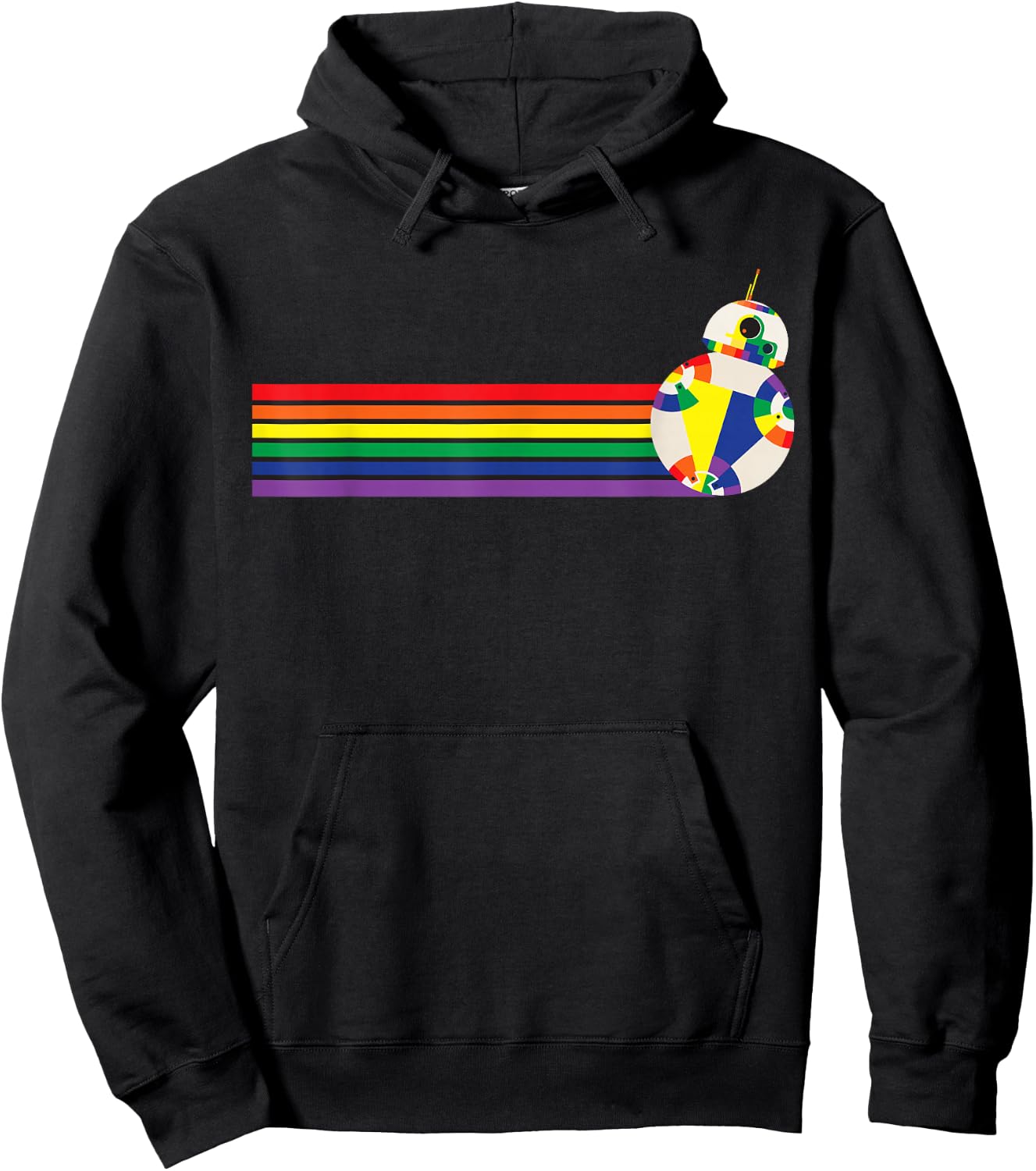 Star Wars BB-8 Rainbow Hoodie - Hoodie | Black