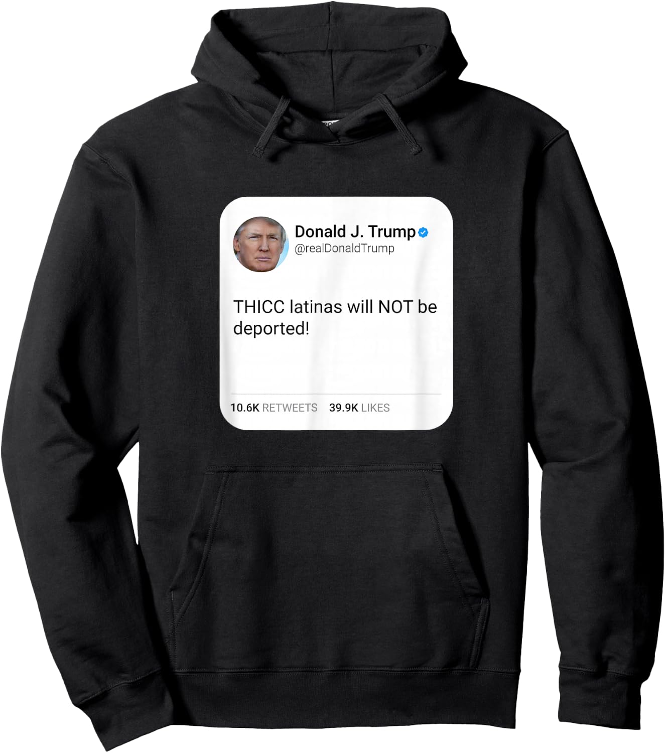 THICC latinas will NOT be deported! Hoodie - Hoodie | Black