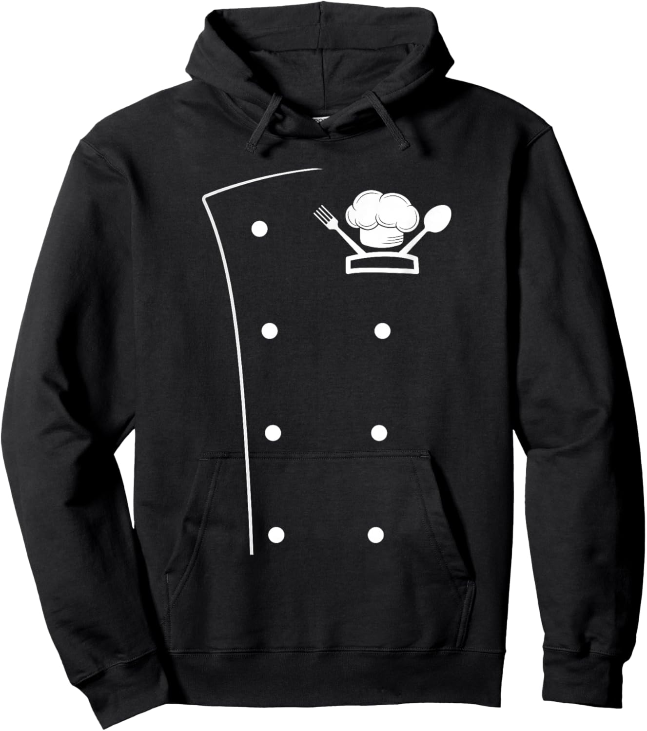 Chef Coat Cooking Culinary Chef Cooking Coat Restaurant Cook Hoodie - Hoodie | Black