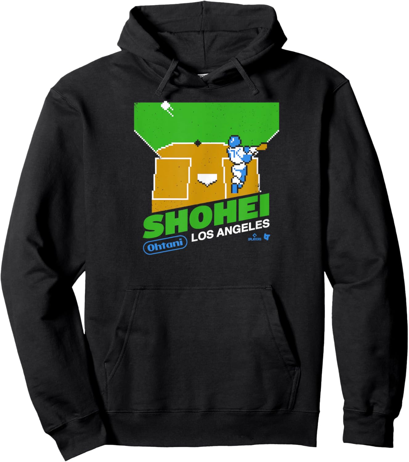 Shohei Ohtani: Retro Game - Los Angeles Baseball Hoodie - Hoodie | Black