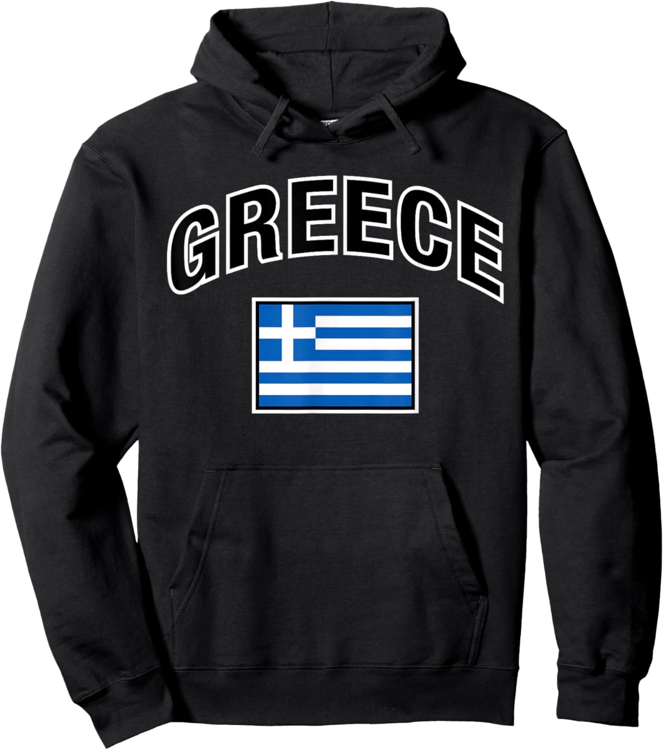 Greece Flag Proud Greek Hoodie - Hoodie | Black