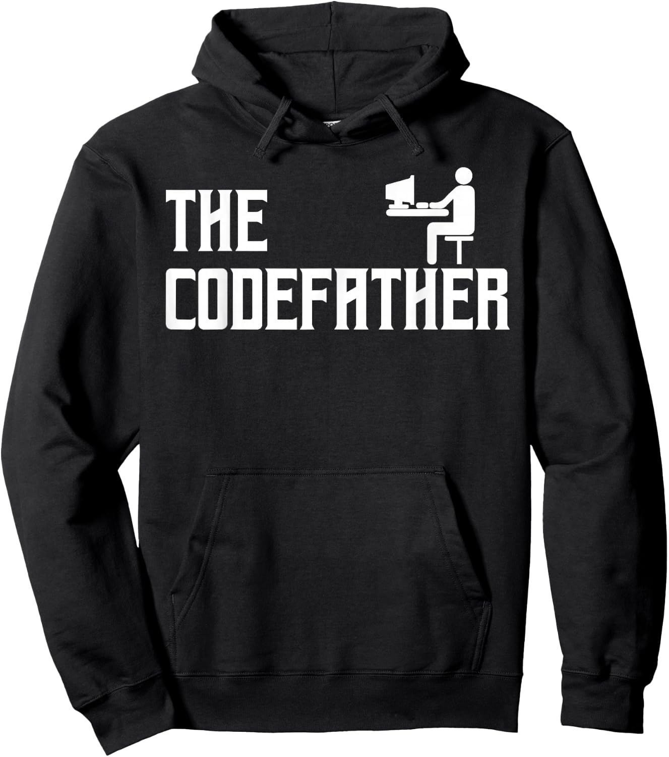 The Codefather Coding Coder Developer Computer Freak Gift Hoodie - Hoodie | Black