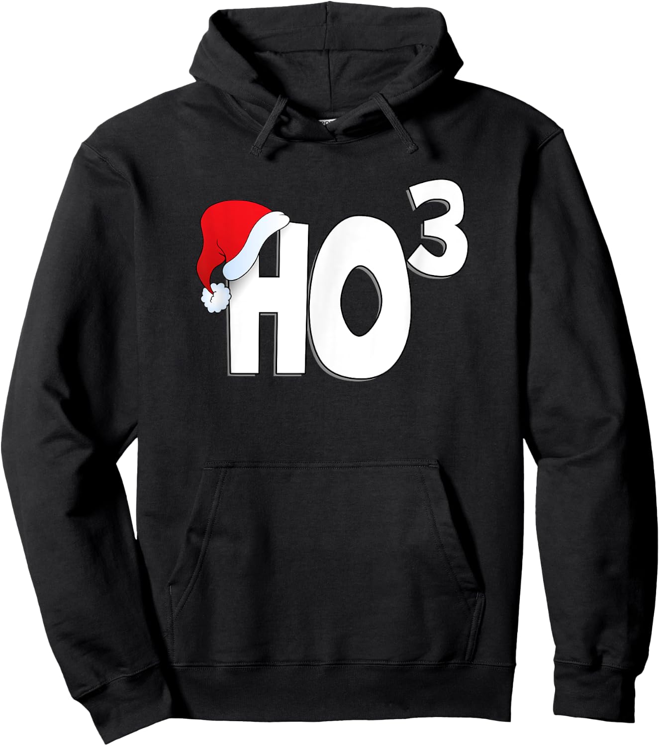 Ho Ho Ho High 3 - Funny Christmas Lovers Statement Hoodie - Hoodie | Black