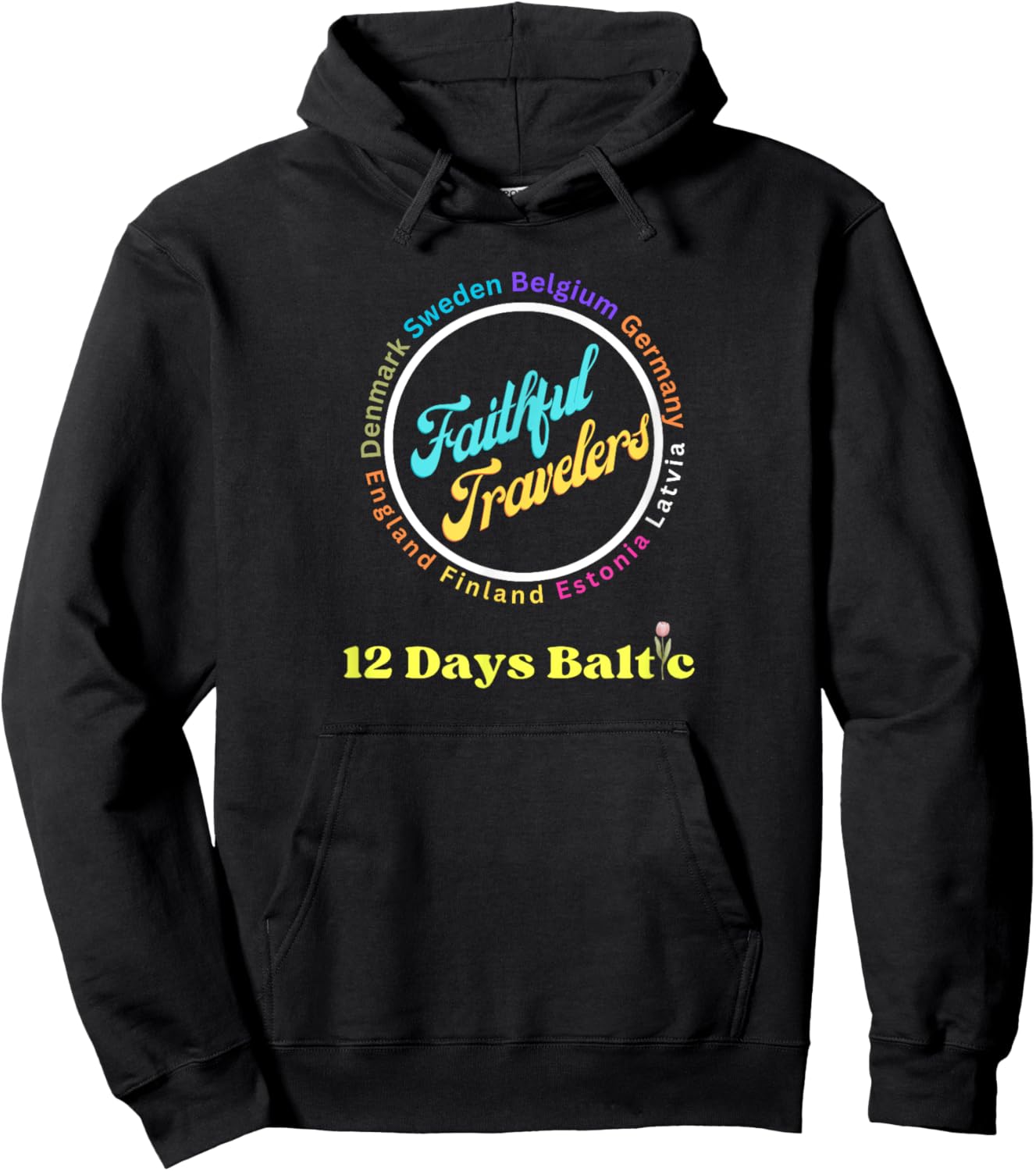 Faithful Travelers Belgium Germany Latvia England Finland Hoodie - Hoodie | Black