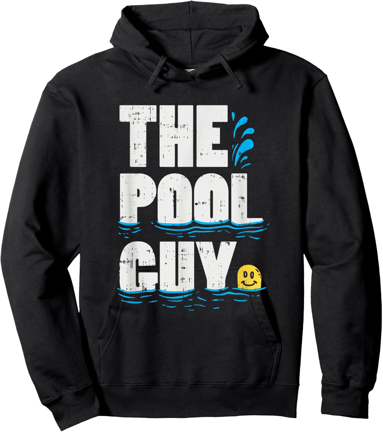 Summer Pool Guy Gifts, Funny Swimming Pool Boy Hoodie - Hoodie | Black