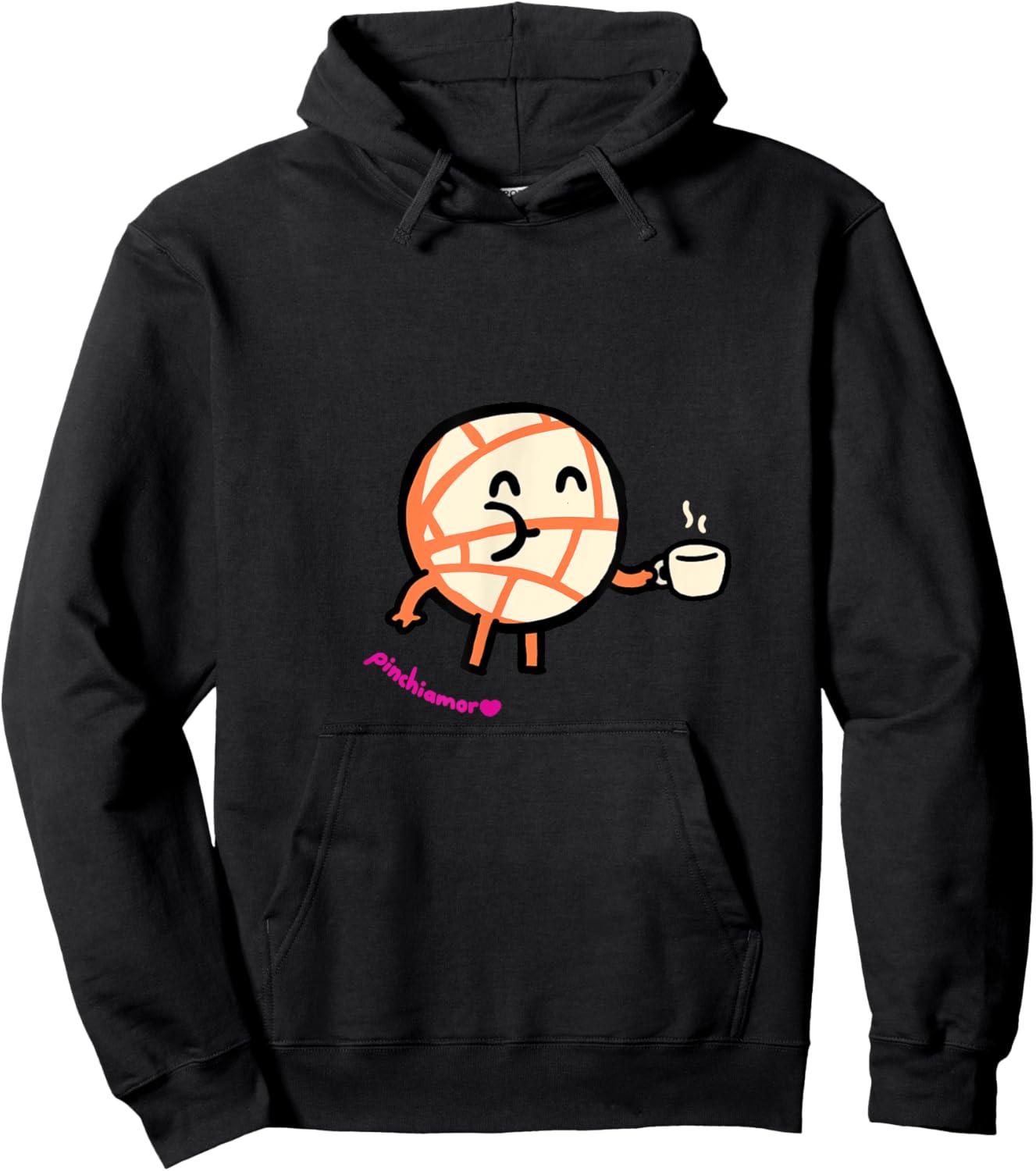 Couple desing Coffe and Pan, Love. Hoodie - Hoodie | Black